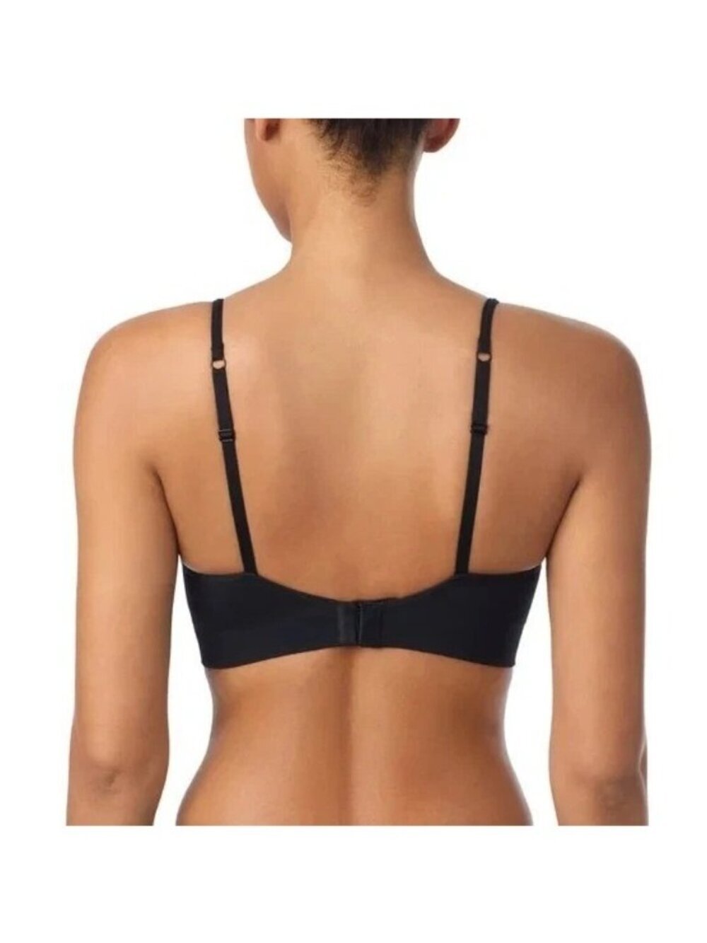 NWT DKNY Women's M 2-Pack Seamless Bra Black Cream F1243 - Picture 2 of 10